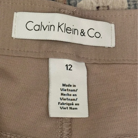 Calvin Klein Women’s Beige Pants Size 12 NWT - Picture 9 of 14